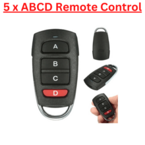 5 x ABCD Universal Remote Control